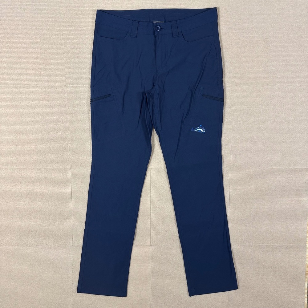 Eddie Bauer First Ascent Hiking Pants Womens 8 (31x31)Navy Blue Cargo Dolphin
